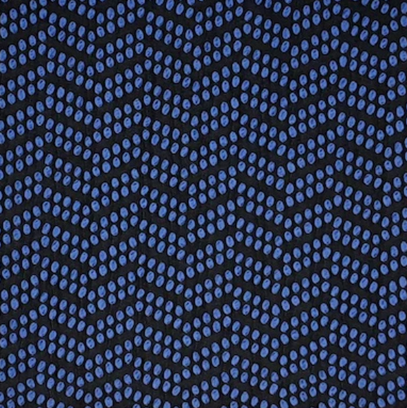 Jacquard Polka Twilight Blue/Black Aztec Chevron