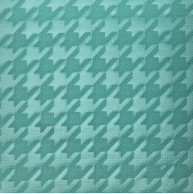 Pistachio Bubble Bullet Embossed Houndstooth BUBBLE JACQ PRINT