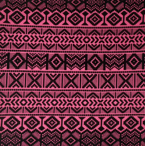 PINK/BLACK-TICKET TO RIDE Liverpool Fabric