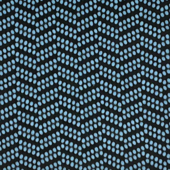 Jacquard Polka Provincial Blue/Black Aztec Chevron