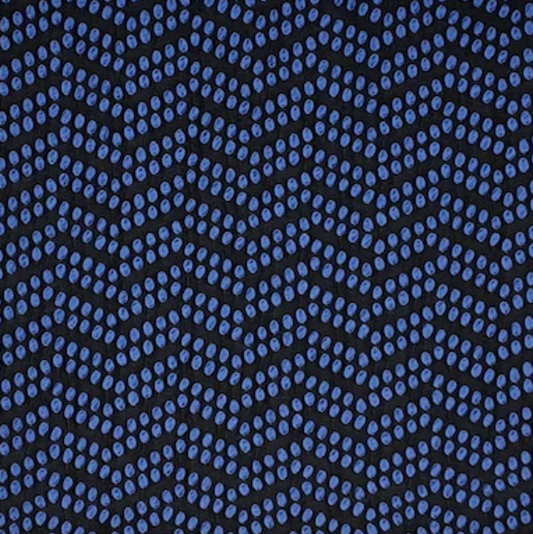 Jacquard Polka Twilight Blue/Black Aztec Chevron