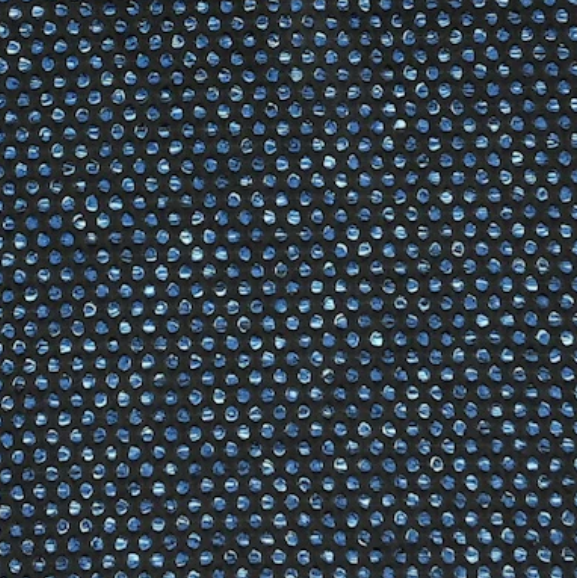 Jacquard Polka Dot Melange Light Blue/Black AzTec Fabric