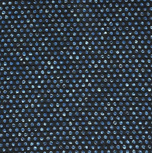 Jacquard Polka Dot Melange Light Blue/Black AzTec Fabric