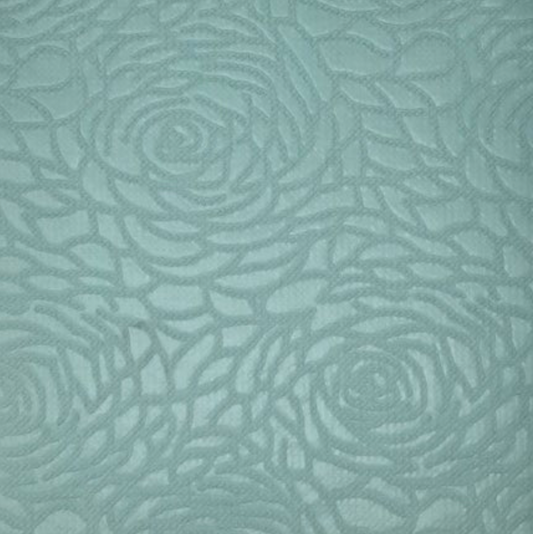 Mint Bubble Bullet Embossed Floral ROSE JACQUARD EMBOSS