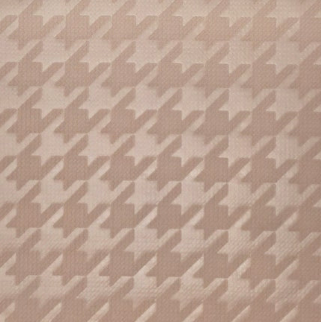 Peach Bubble Bullet Embossed Houndstooth BUBBLE JACQ PRINT