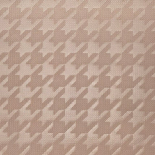 Peach Bubble Bullet Embossed Houndstooth BUBBLE JACQ PRINT