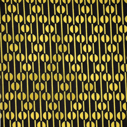 BLACK/YELLOW - Bubble Bullet Print