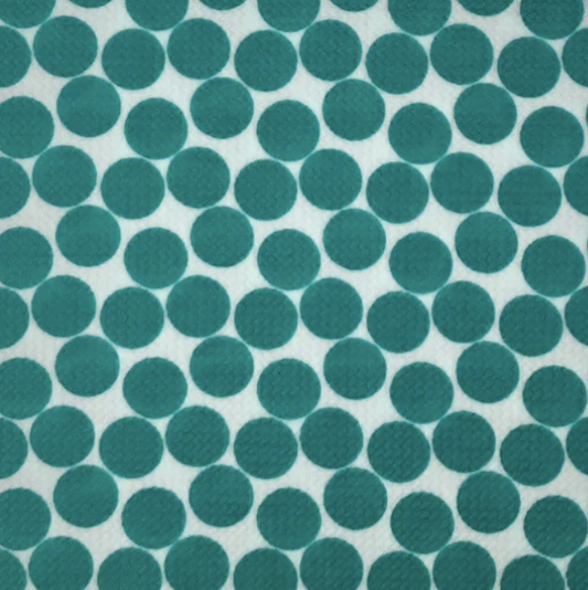 IVORY/MINT-DOTSYDU DIF BCKGR Bubble Bullet Print