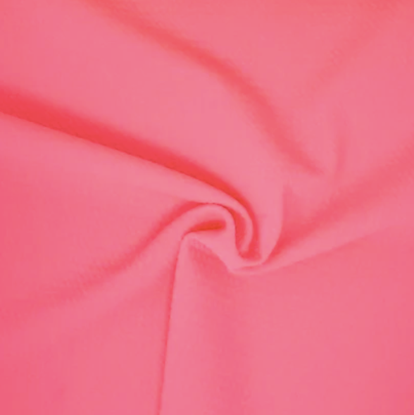 Neon Pink Solid Bubble Bullet Fabric