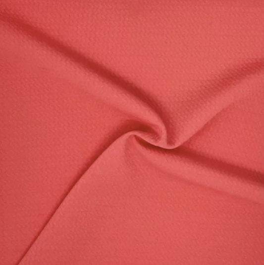 Blush Coral Solid Bubble Bullet Fabric