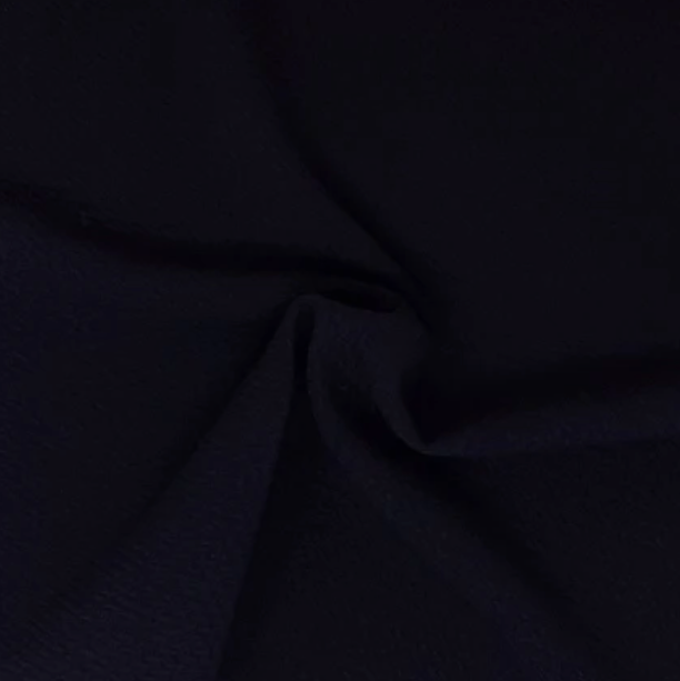 Dark Navy Solid Bubble Bullet Fabric