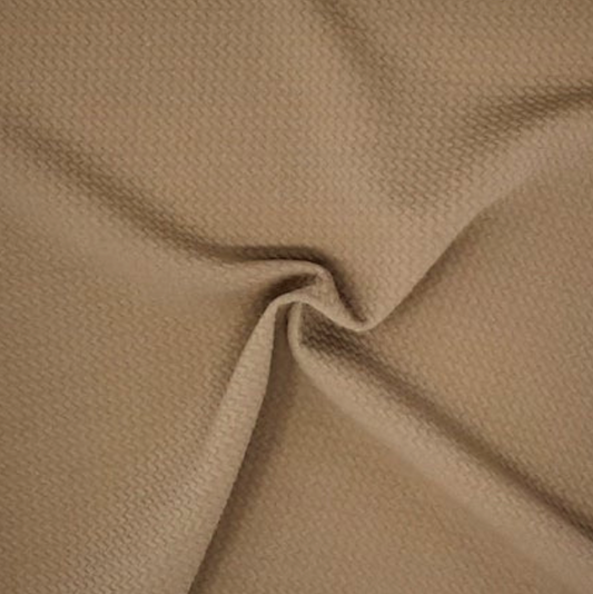 Khaki Solid Bubble Bullet Fabric