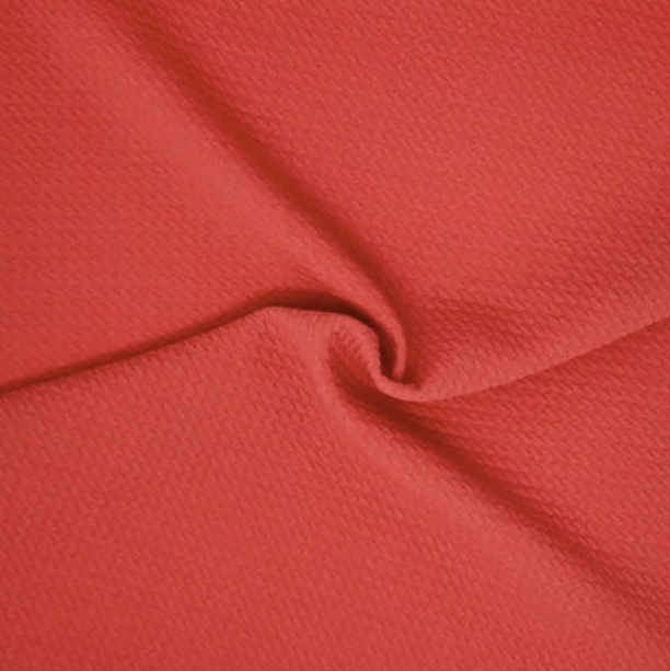 Coral Solid Bubble Bullet Fabric