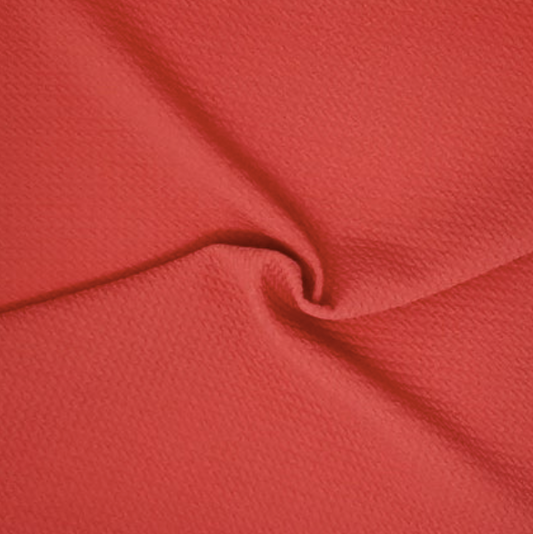 Coral Solid Bubble Bullet Fabric