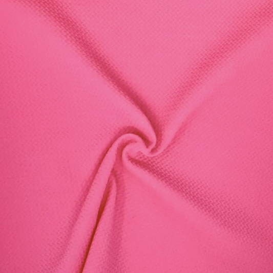 Neon Pink Solid Bubble Bullet Fabric.