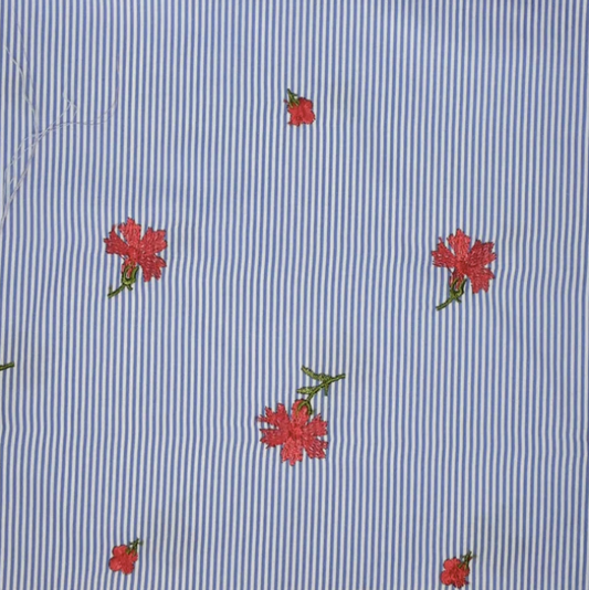 LIGHT BLUE - POLYESTER EMBROIDERY