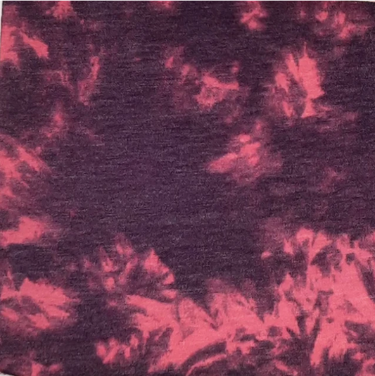 PLUM-FRENCH TERRY TIE DYE