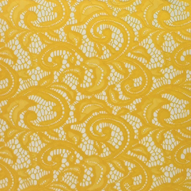 YELLOW CHROME LACE-(HANGER#1) LACE