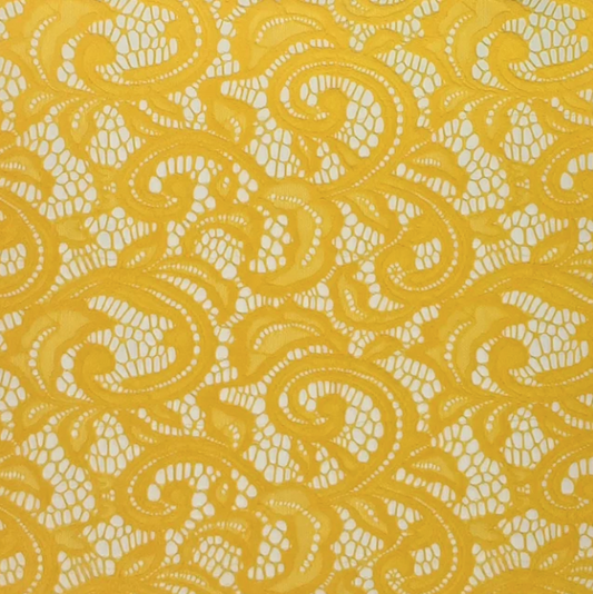 YELLOW CHROME LACE-(HANGER#1) LACE