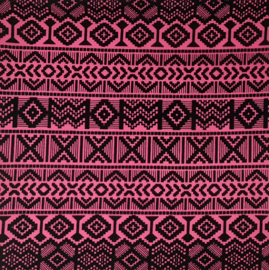 PINK/BLACK-TICKET TO RIDE Liverpool Fabric