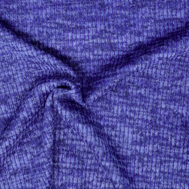 Spectrum Blue Sweater knit T/R Brushed 4x2 Rib