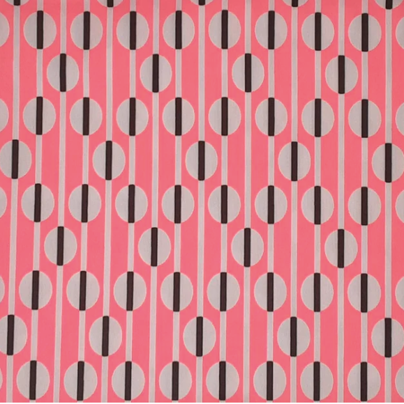 NEON PINK/BLCK/IVORY-OPTIC DOT TECHNO PRINT