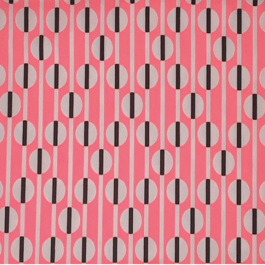 NEON PINK/BLCK/IVORY-OPTIC DOT TECHNO PRINT