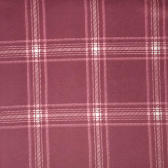 MAUVE-TECHNO SCUBA PLAID PRINT TECHNO PRINT