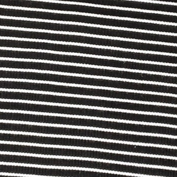 BLACK/IVORY THERMAL STRIPES