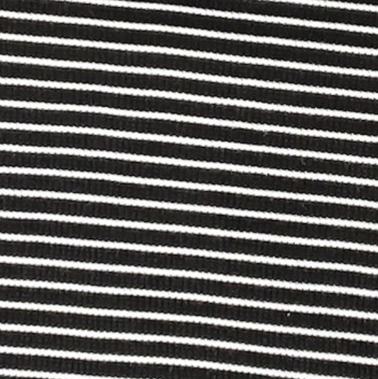 BLACK/IVORY THERMAL STRIPES