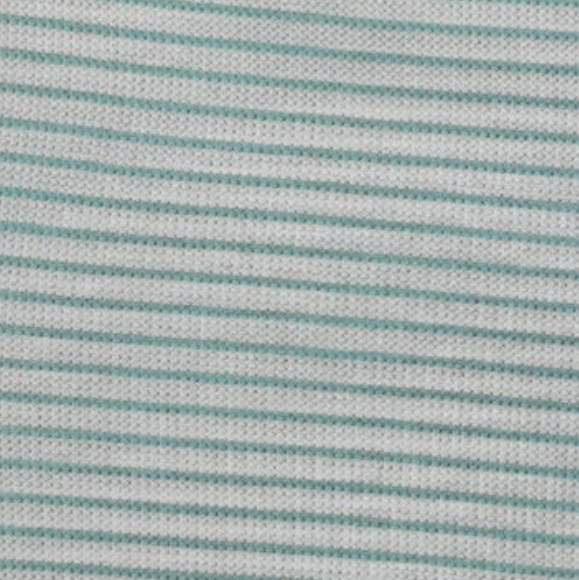 IVORY/MINT THERMAL STRIPES