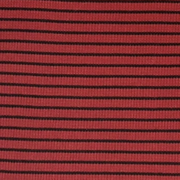 WINE/BLACK THERMAL STRIPES