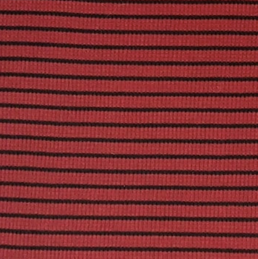 WINE/BLACK THERMAL STRIPES