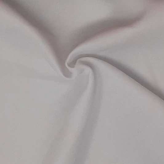 Wonderful White Solid Techno Fabric