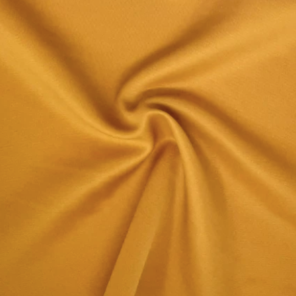 Mustard Solid Techno Fabric