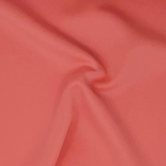 Light Coral Solid Techno Fabric