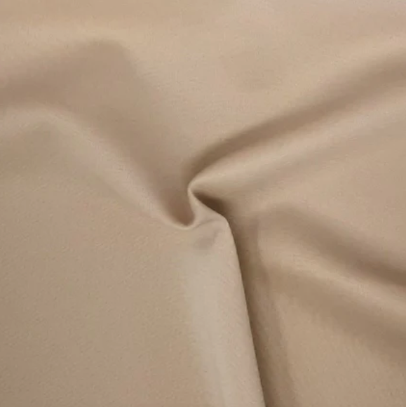 Beige Solid Techno Fabric