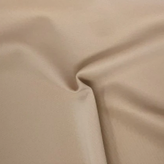 Beige Solid Techno Fabric