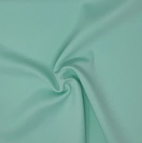 Mint Green Solid Techno Fabric