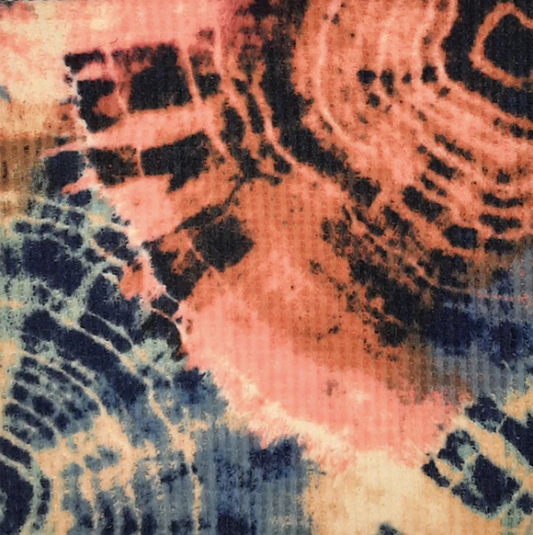 BLUSH-WAFFLE BRUSHED PRINT